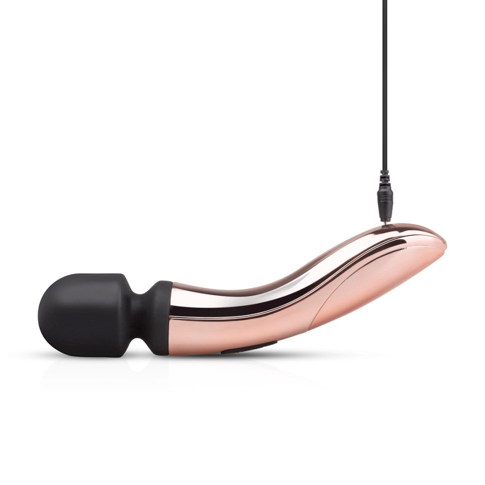 Rechargeable Curved Wand Massager Rosy Gold