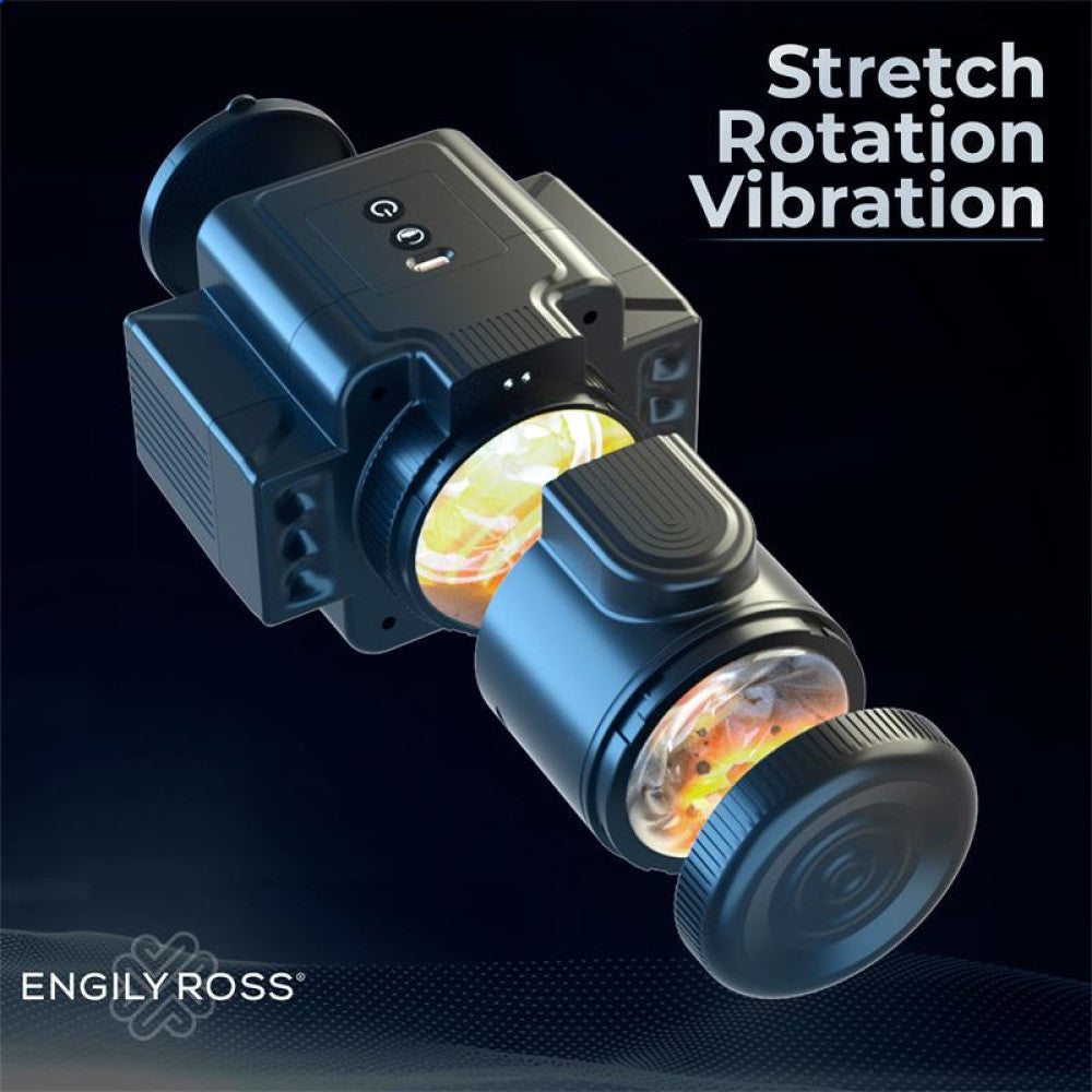 Rechargeable Discreet Vibrating Thrusting and Rotating Masturbator - Engily Ross Cumera Cam