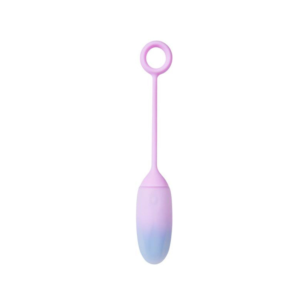 Rechargeable Double Layer Silicone Vibro Egg with App Intoyou Pink-Blue