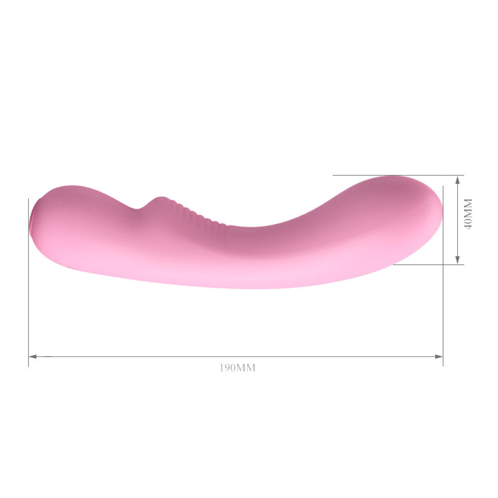 Rechargeable Flexible Silicone Vibrator Pink