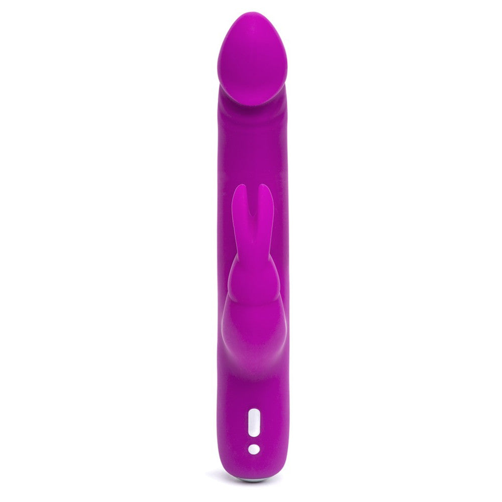 Rechargeable G-spot rabbit vibrator made of silicone Happy Rabbit Realistic slim purple