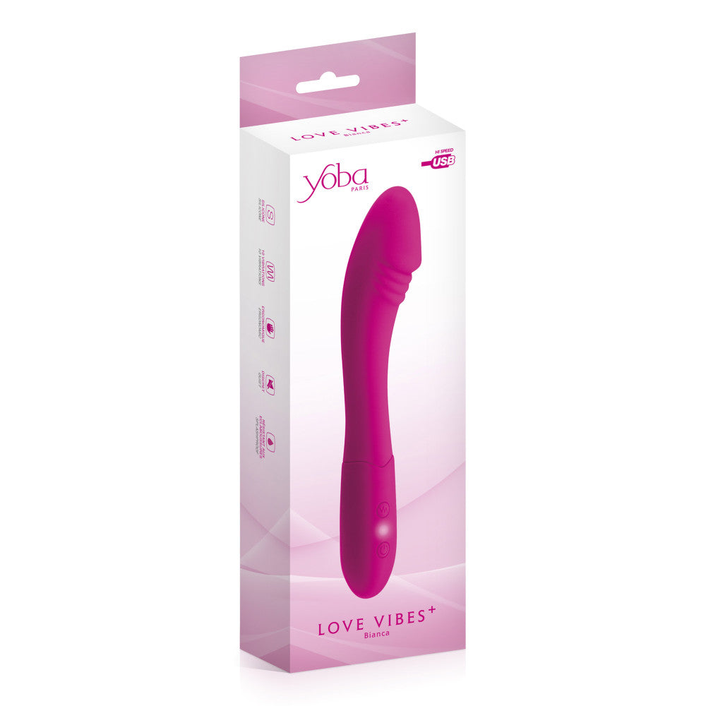 Rechargeable G-spot silicone vibrator Bianca