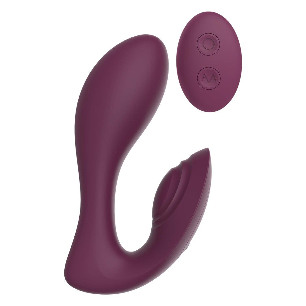 Rechargeable G-spot vibrator with clitoris stimulator and remote control Ultra Dual Vibe