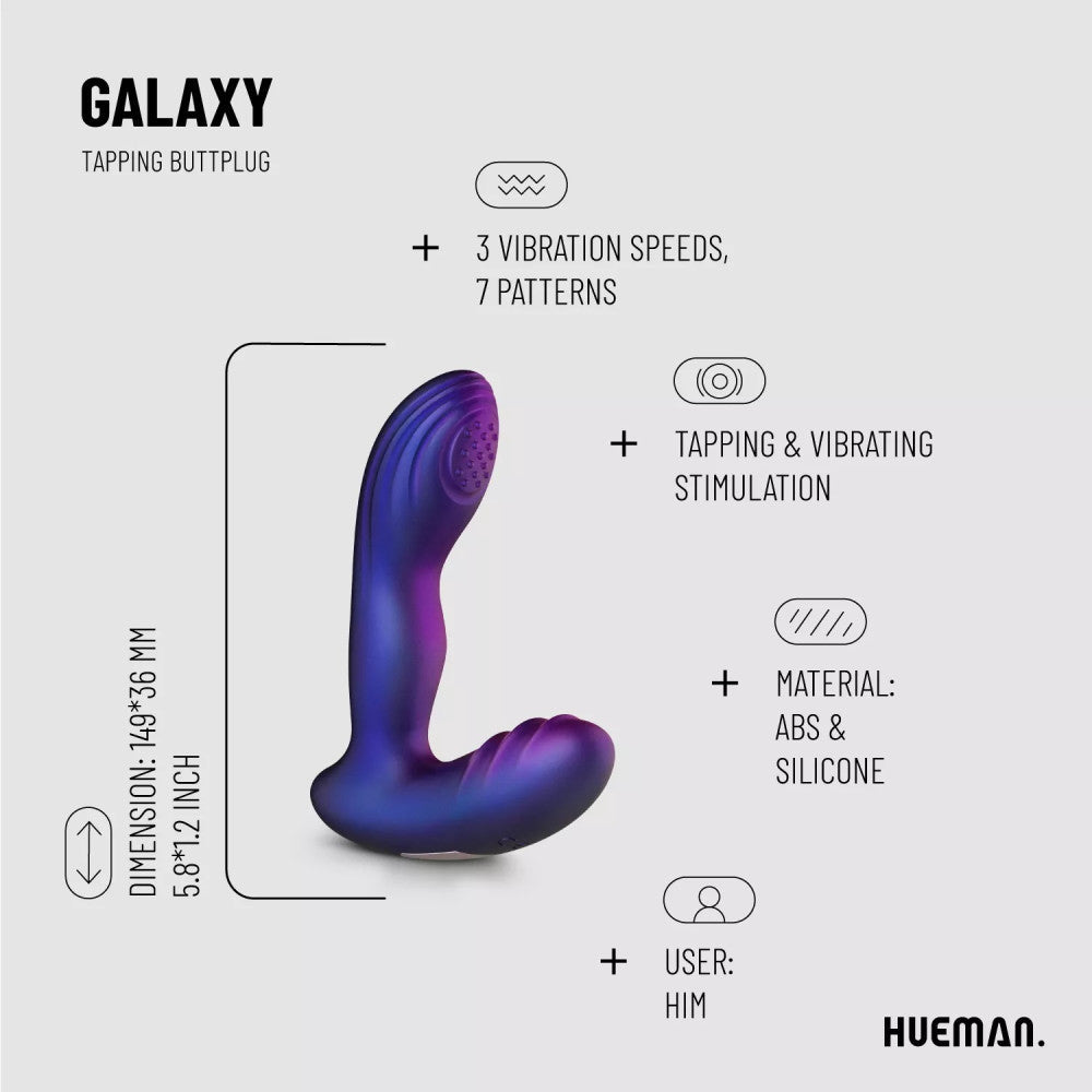 Rechargeable Galaxy silicone prostate massager