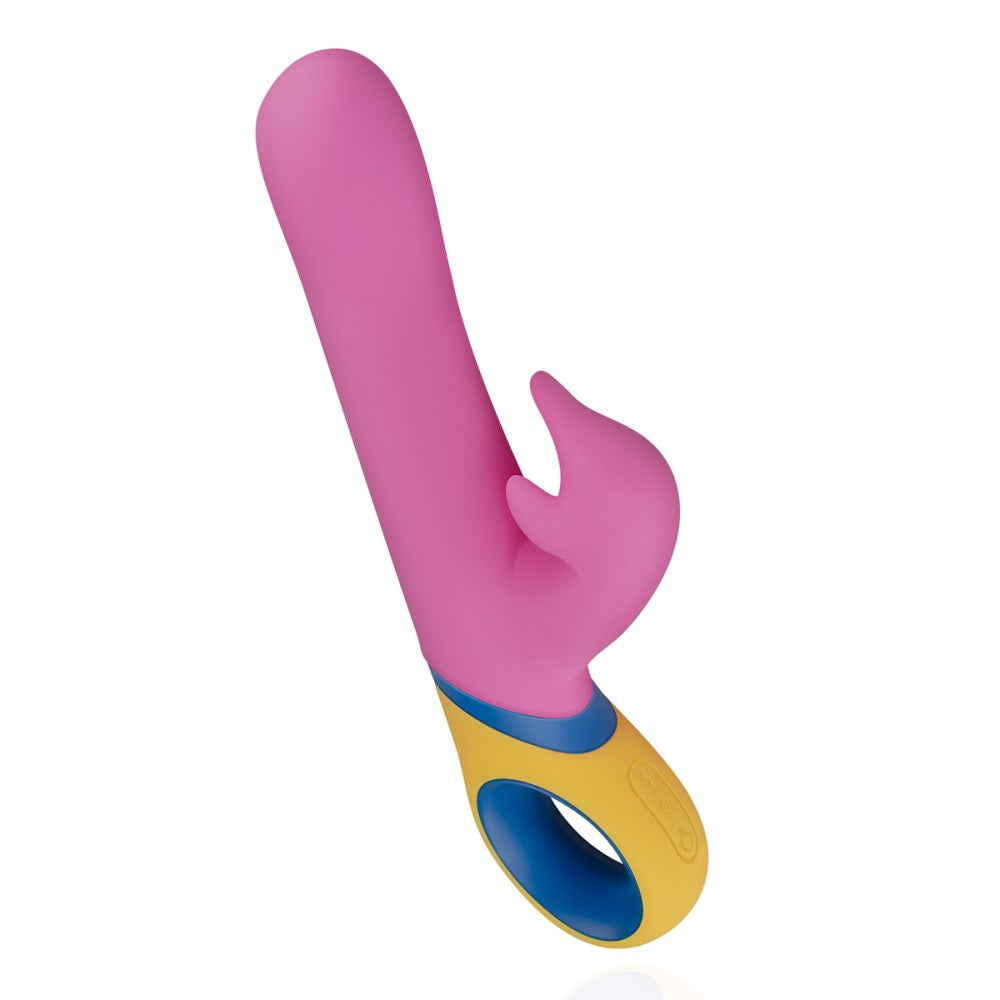 Rechargeable Rotating G-spot Rabbit Silicone Vibrator Copy Dolphin