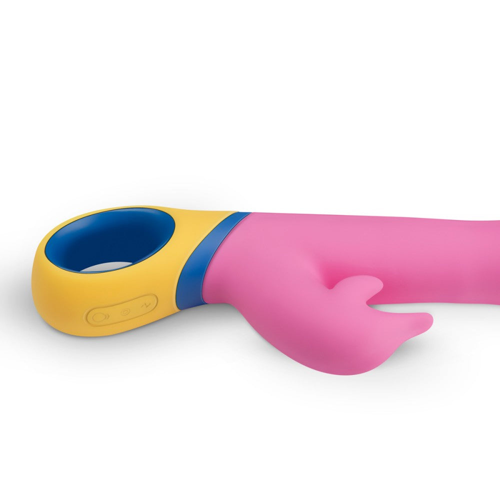 Rechargeable Rotating G-spot Rabbit Silicone Vibrator Copy Dolphin