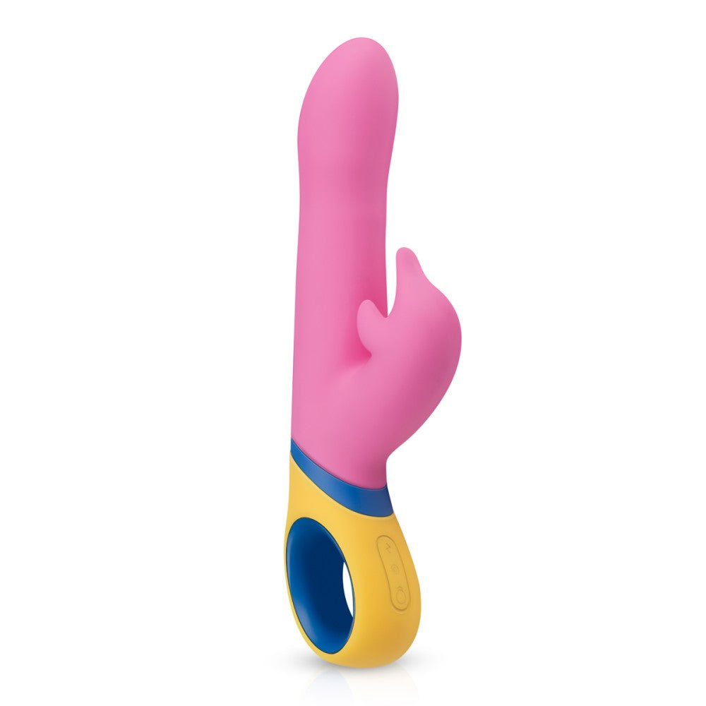 Rechargeable Rotating G-spot Rabbit Silicone Vibrator Copy Dolphin