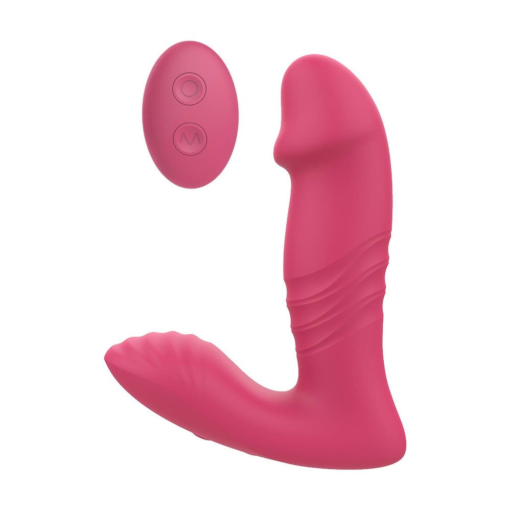 Rechargeable Silicone G and P-Spot Stimulator with Essentials Remote