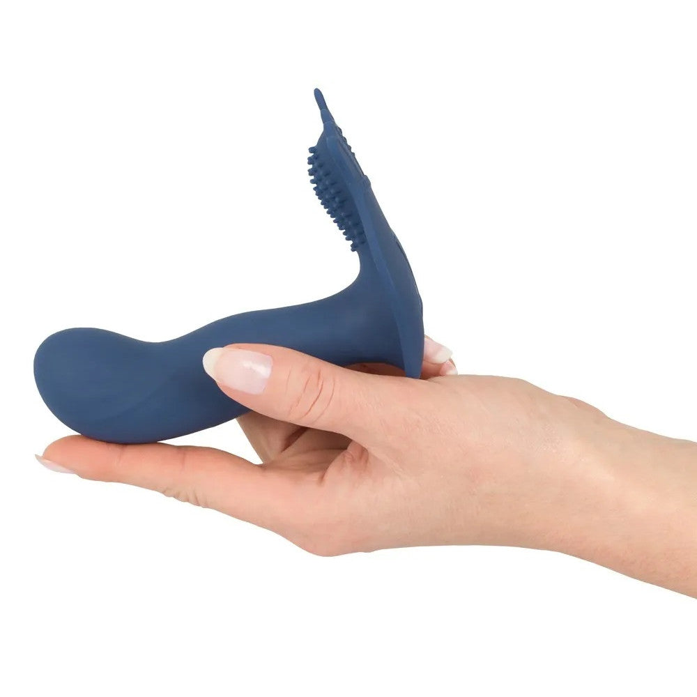 Rechargeable Silicone Prostate Stimulator with Remote Vibrating Butt Plug