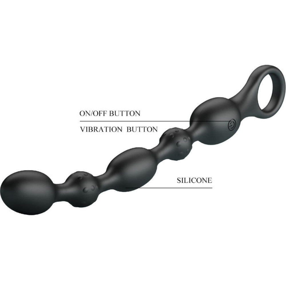 Rechargeable Silicone Vibrating Anal Rosary