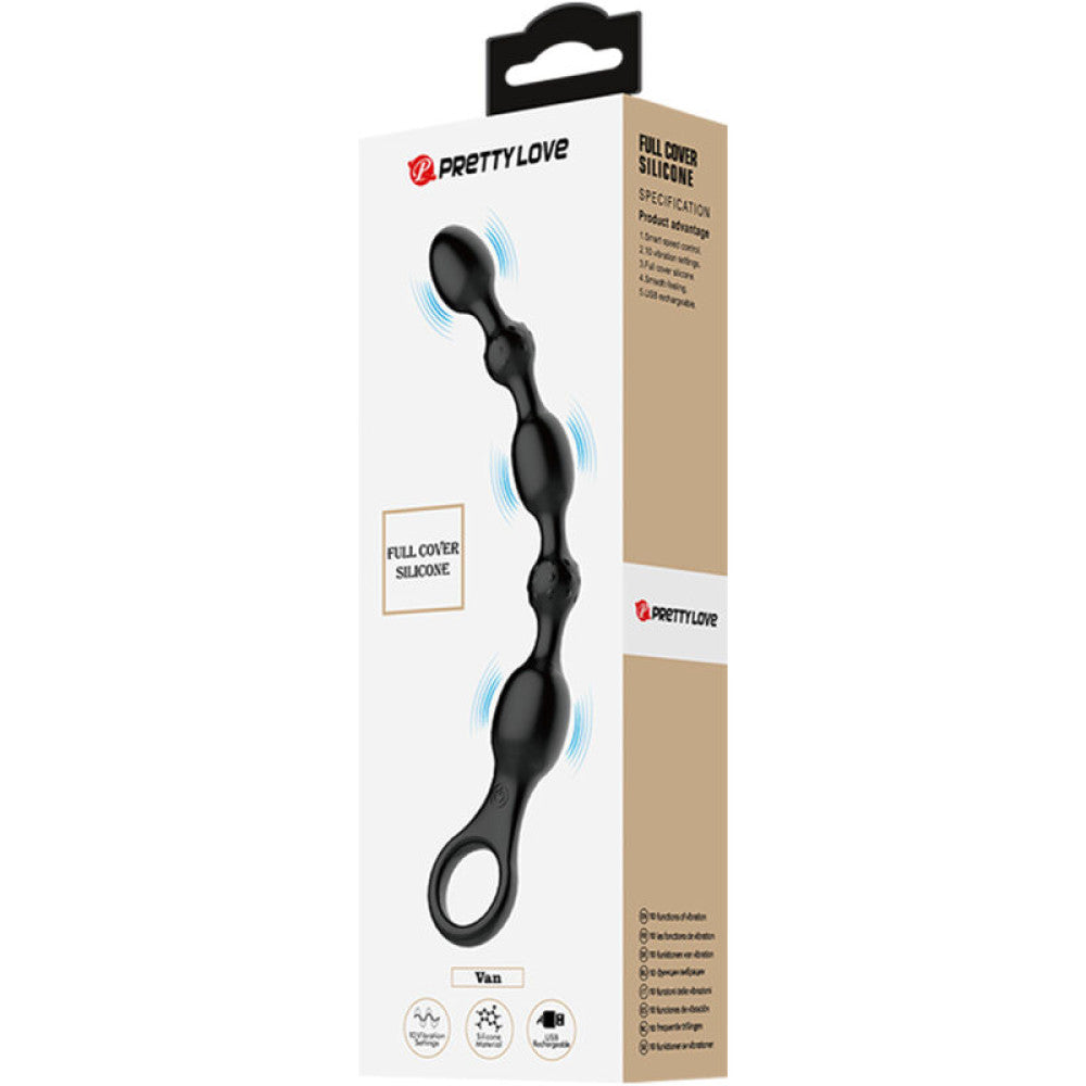 Rechargeable Silicone Vibrating Anal Rosary