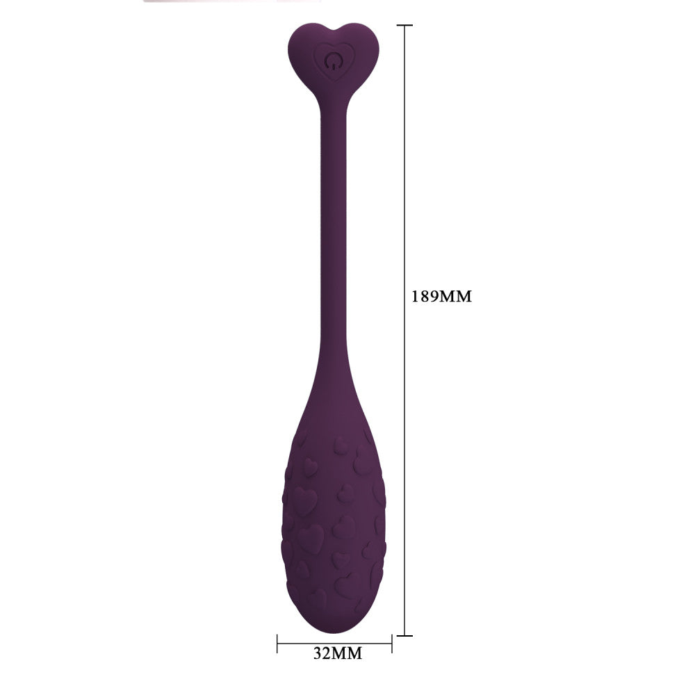 Rechargeable Silicone Vibro Egg with Mobile App Fisherman Purple