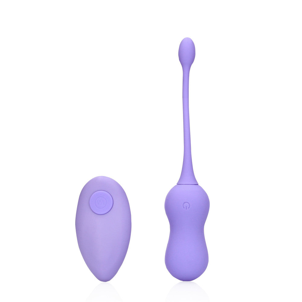 Rechargeable Silicone Vibro Egg with Remote Loveline Purple