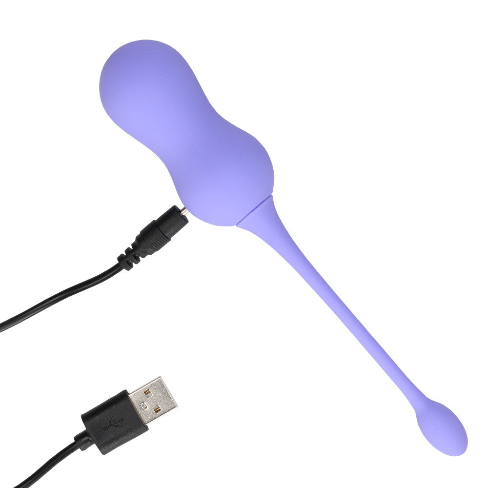 Rechargeable Silicone Vibro Egg with Remote Loveline Purple