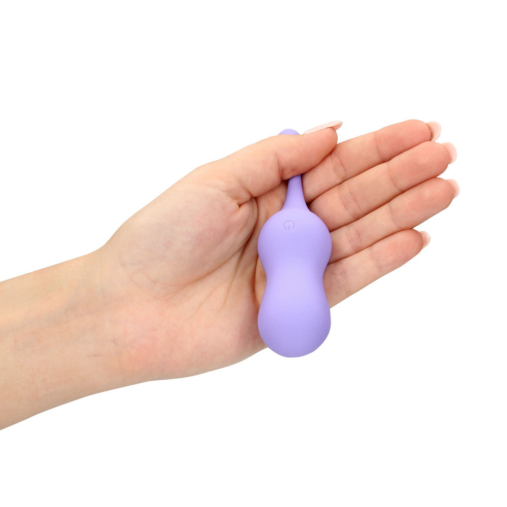 Rechargeable Silicone Vibro Egg with Remote Loveline Purple