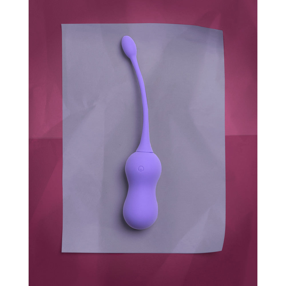 Rechargeable Silicone Vibro Egg with Remote Loveline Purple