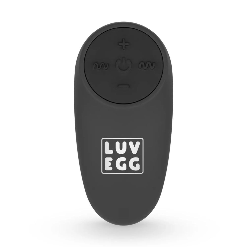 Rechargeable Silicone Vibro Egg with Remote Luv Egg Black