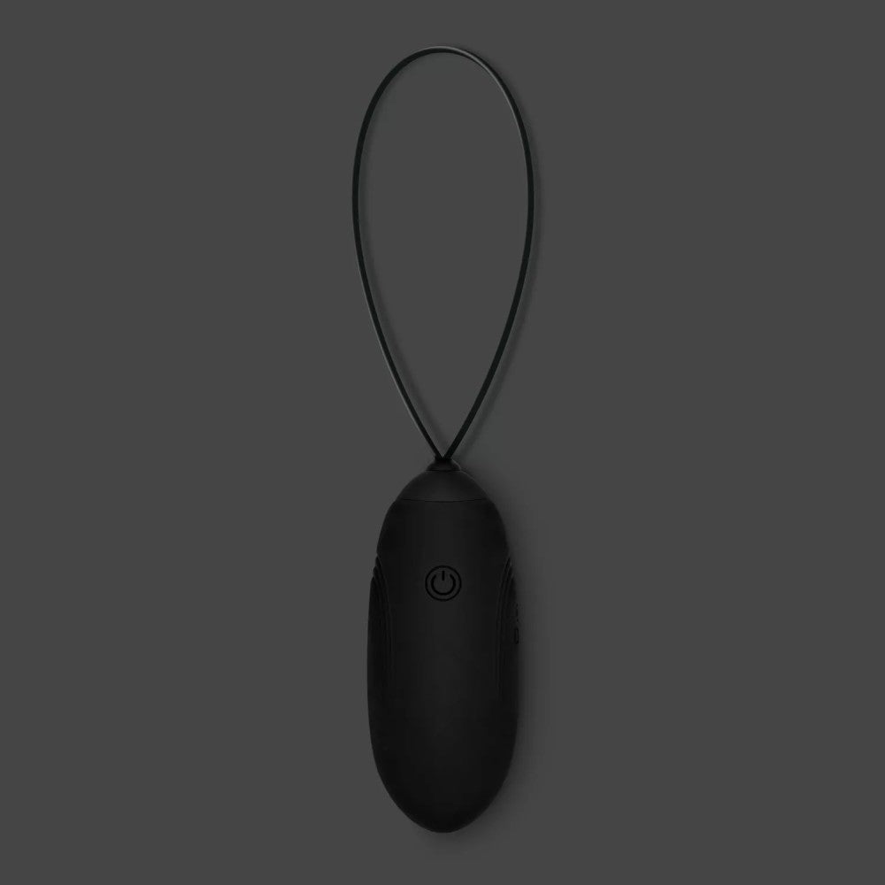 Rechargeable Silicone Vibro Egg with Remote Luv Egg Black