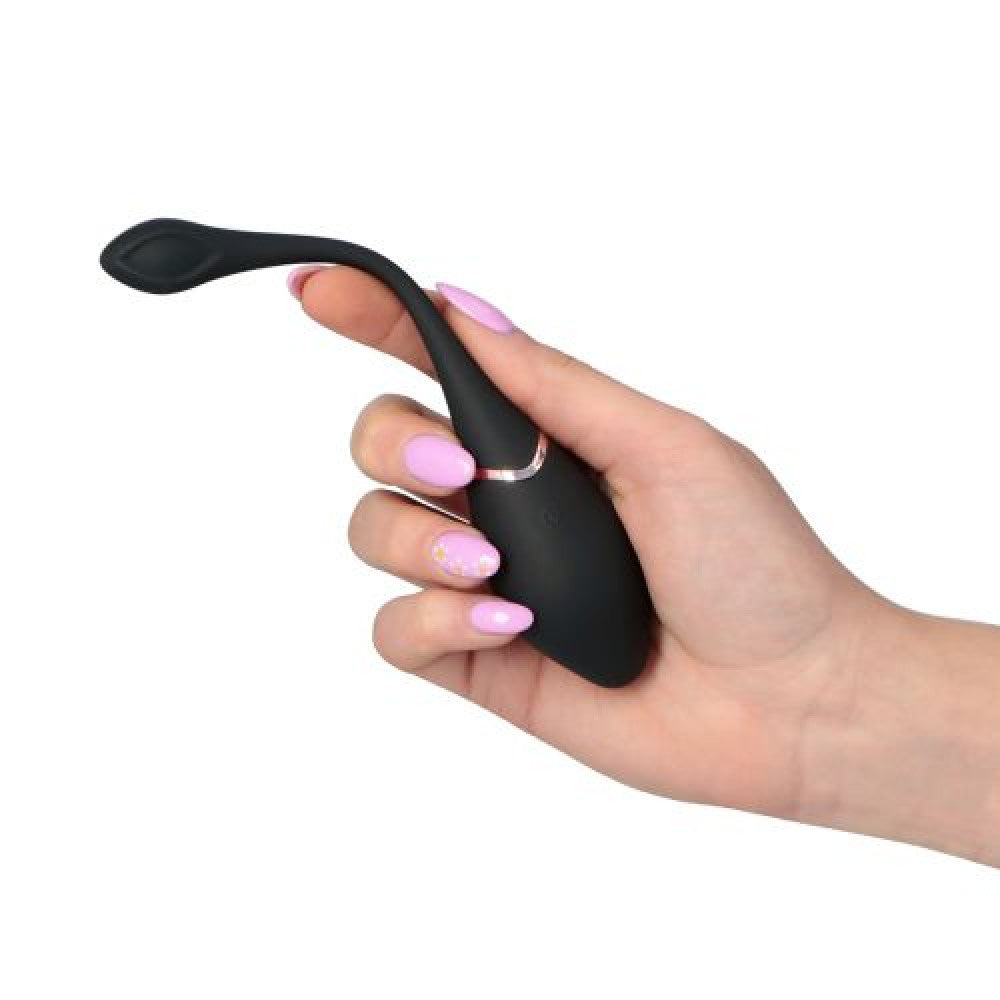 Rechargeable Silicone Vibro Egg with Wireless Remote Black