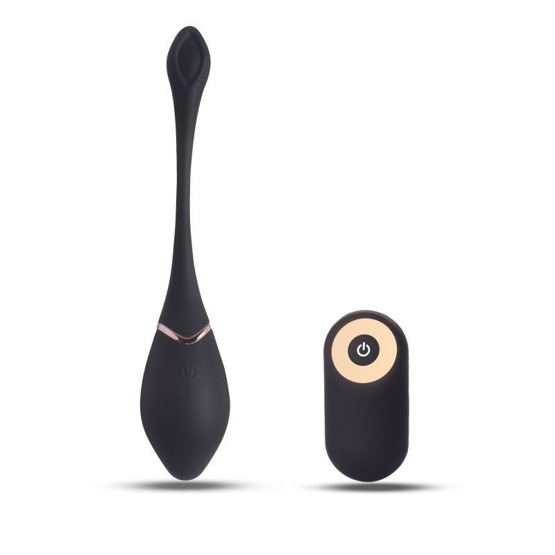 Rechargeable Silicone Vibro Egg with Wireless Remote Black