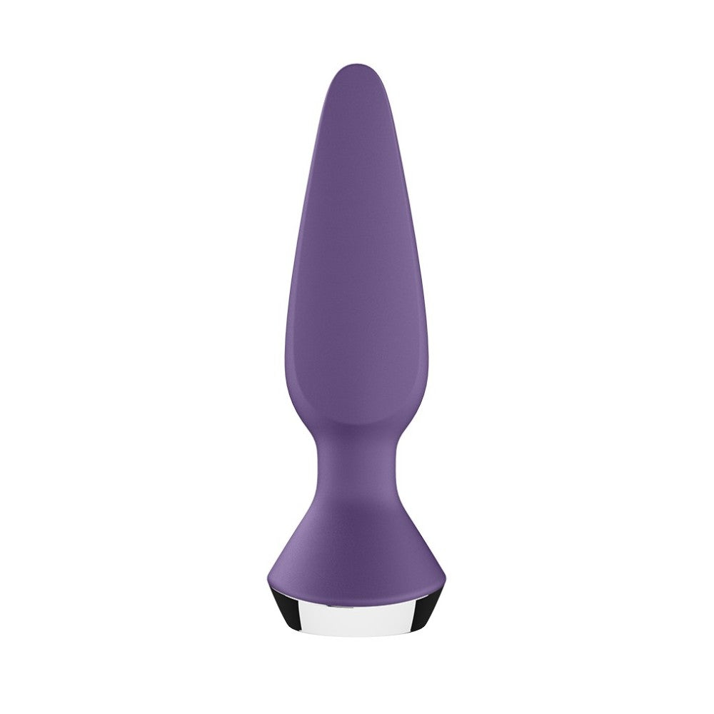 Rechargeable Vibrating Anal Stimulator with App Satisfyer Plug-ilicious 1 Purple