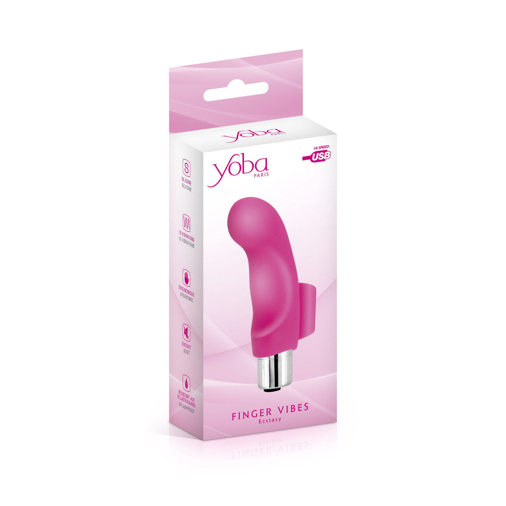 Rechargeable Vibrating Silicone Ecstasy Stimulation Thimble