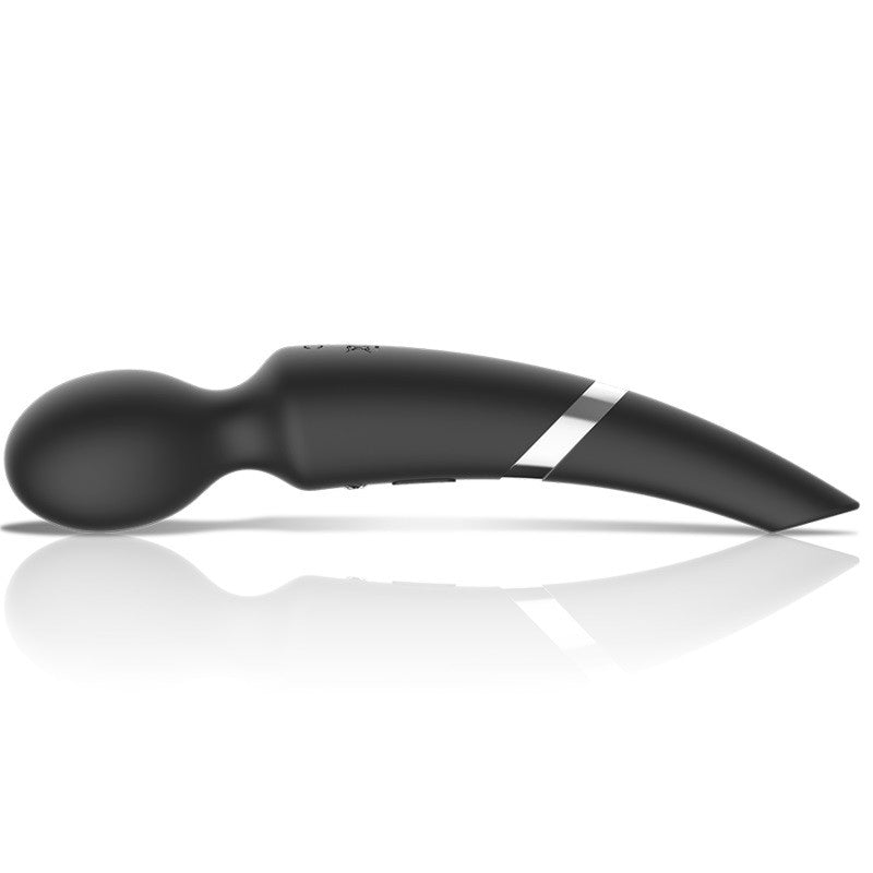 Rechargeable Wand massager with humming clitoris stimulator from Beck silicone