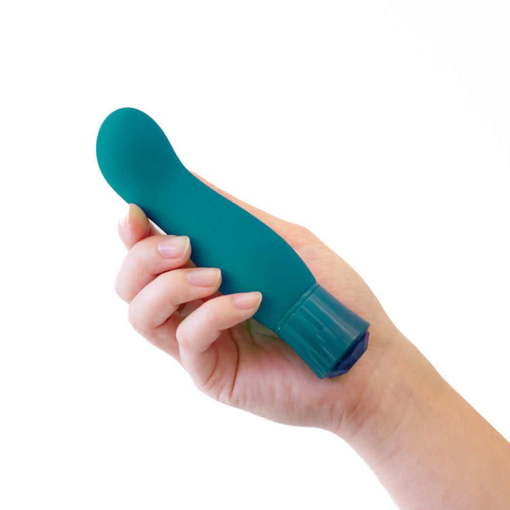 Rechargeable Warming Vibrator with Oh My Gem Fierce Blue Topaz Crystal