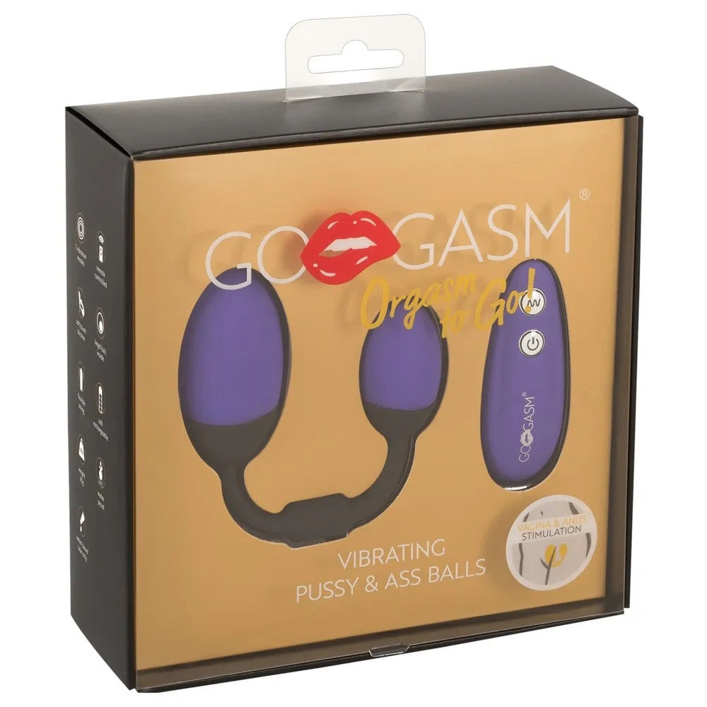 GoGasm Rechargeable Silicone Anal & Vaginal Vibrating Eggs with Remote