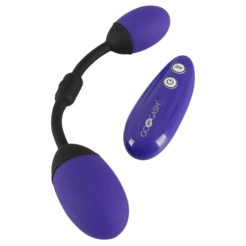 GoGasm Rechargeable Silicone Anal & Vaginal Vibrating Eggs with Remote