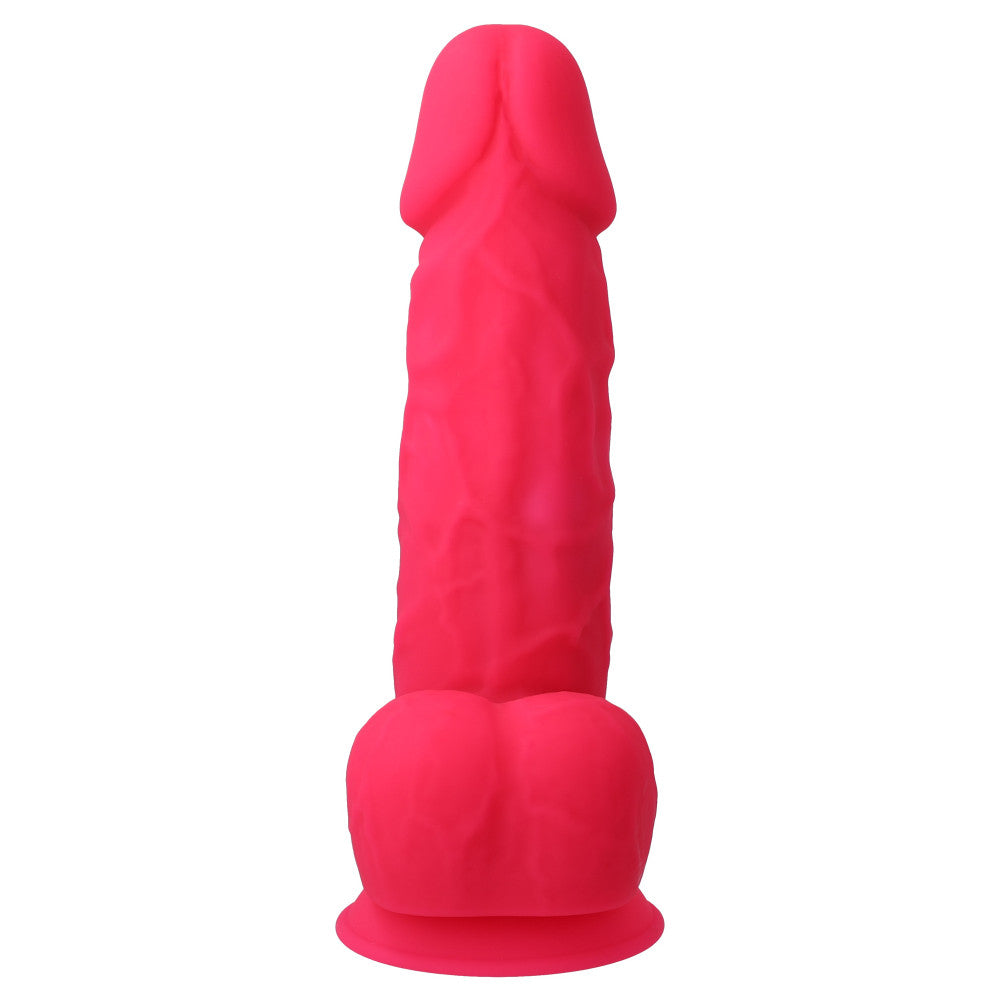 Rechargeable double layer vibrating dildo SilexD 8.5" Model 4 pink