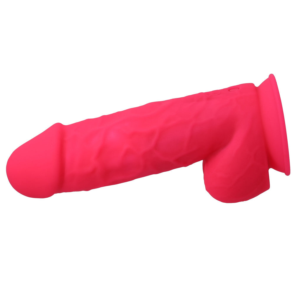 Rechargeable double layer vibrating dildo SilexD 8.5" Model 4 pink