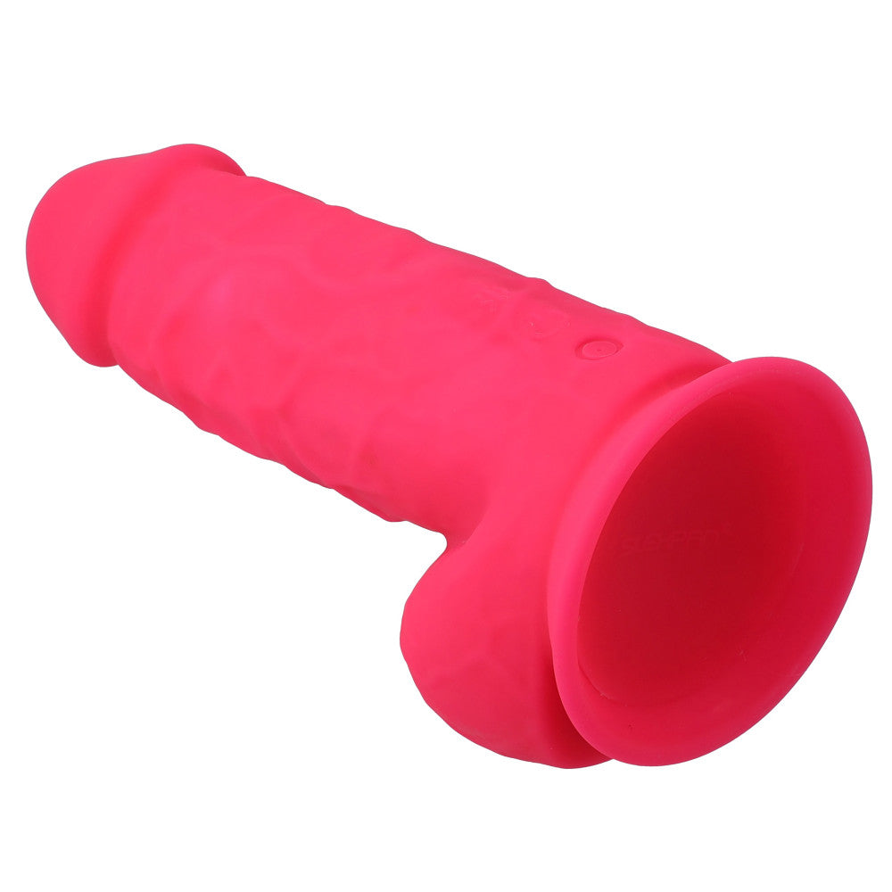 Rechargeable double layer vibrating dildo SilexD 8.5" Model 4 pink