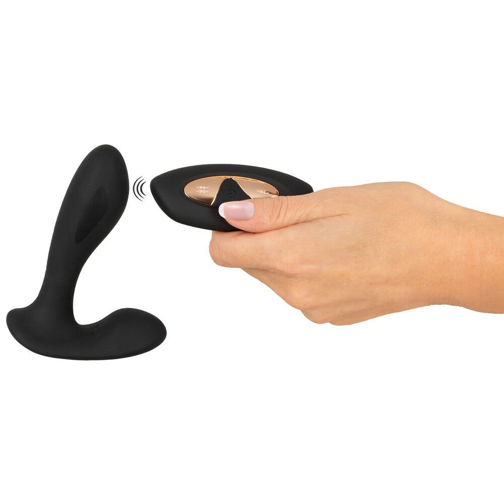 Rechargeable prostate stimulator with electrostimulation and remote control XouXou E-stim P-Spot