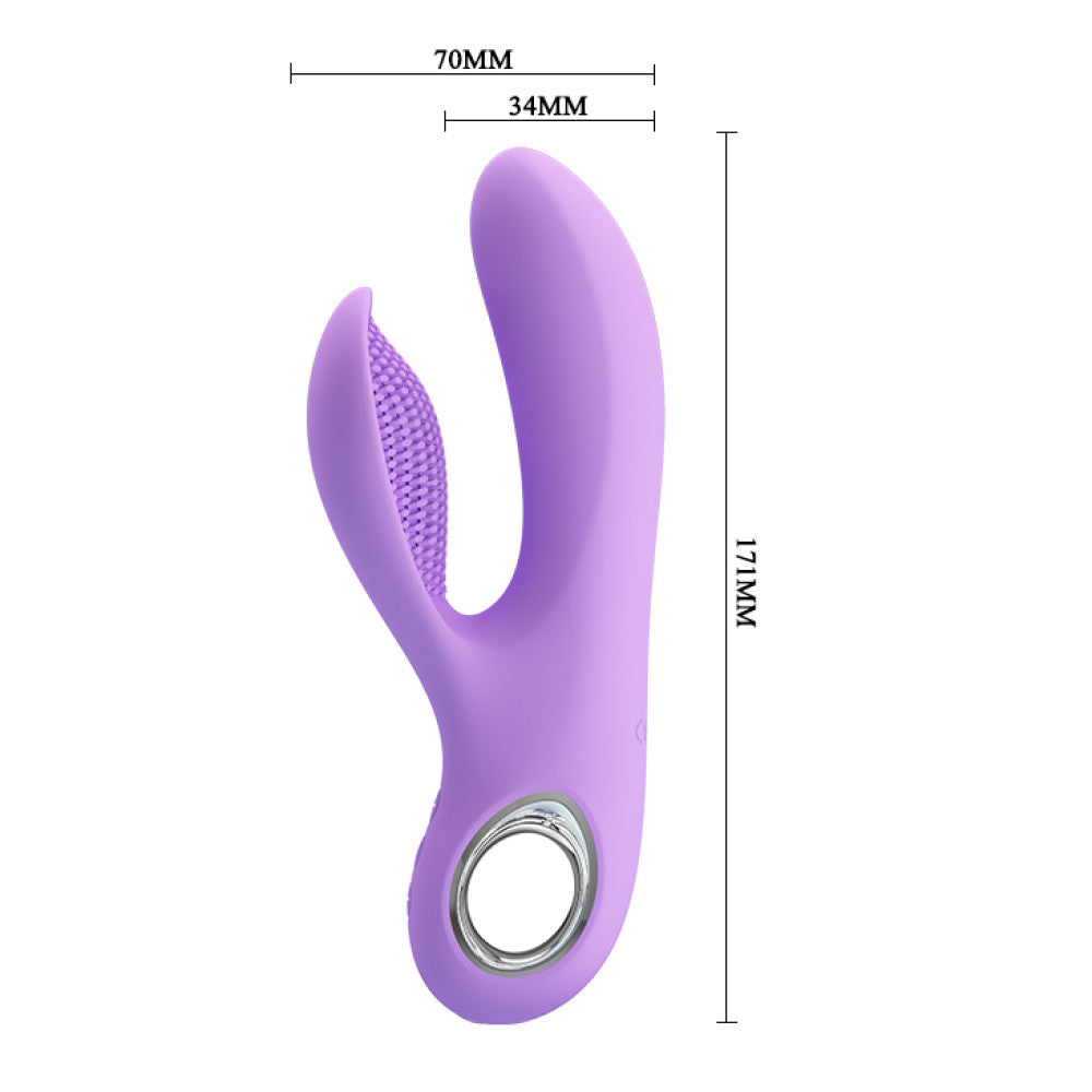 Rechargeable rabbit vibrator made of silicone Canrol