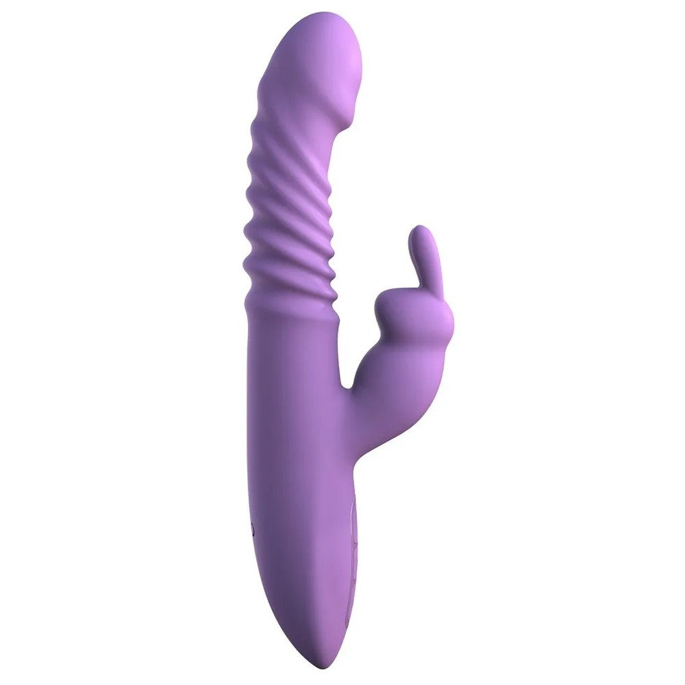 Rechargeable rabbit vibrator made of silicone Fantasy purple