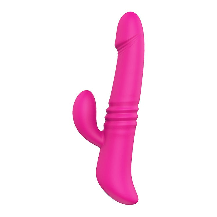 Rechargeable rabbit vibrator with thrusts rotation and heating Heating Thruster