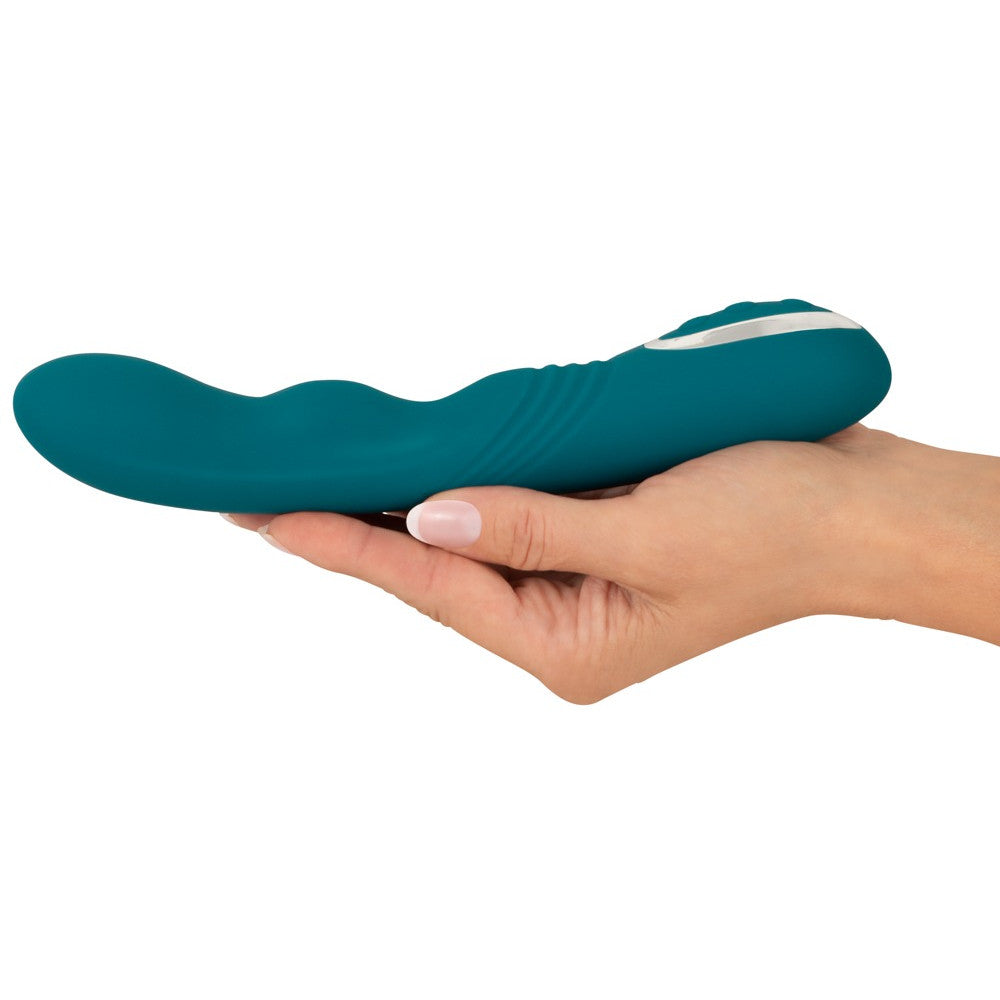 Rechargeable rotating G-spot vibrator made of silicone Sweet Smile