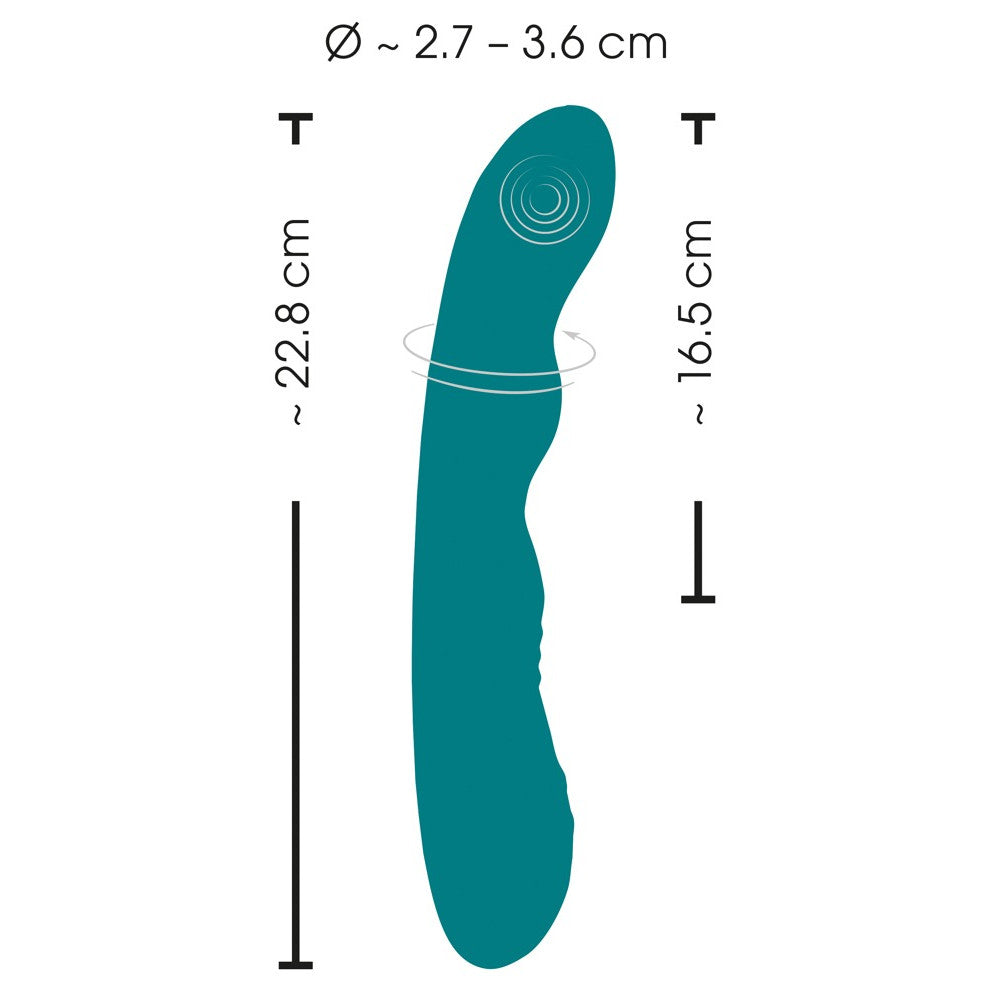 Rechargeable rotating G-spot vibrator made of silicone Sweet Smile