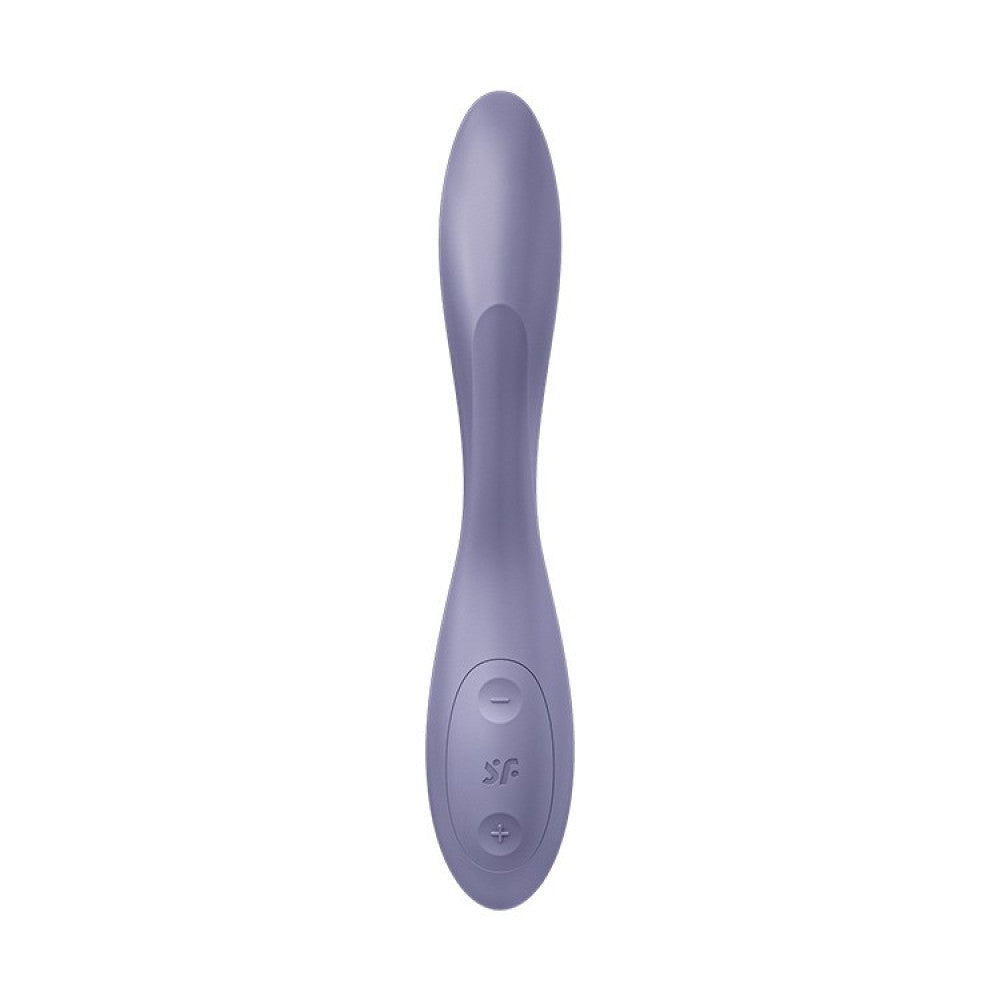 Rechargeable silicone G-spot vibrator Flex 2 purple