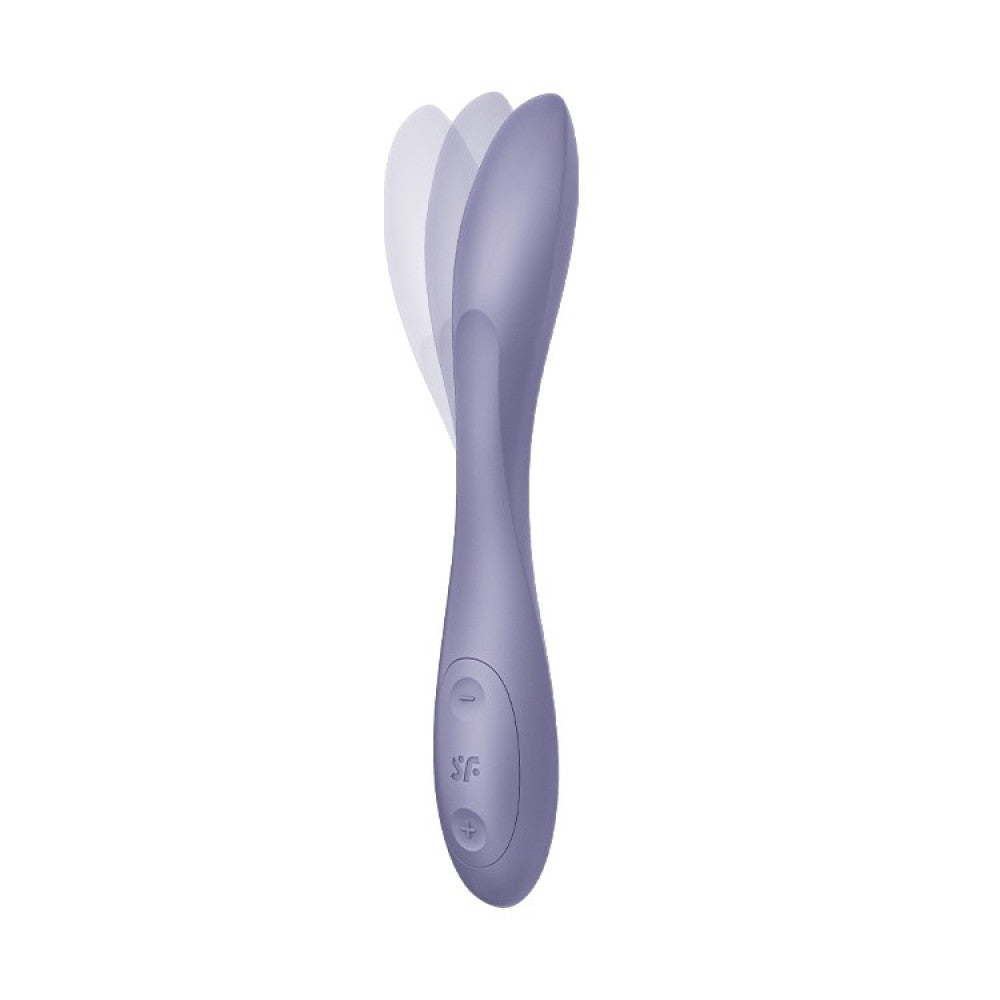 Rechargeable silicone G-spot vibrator Flex 2 purple