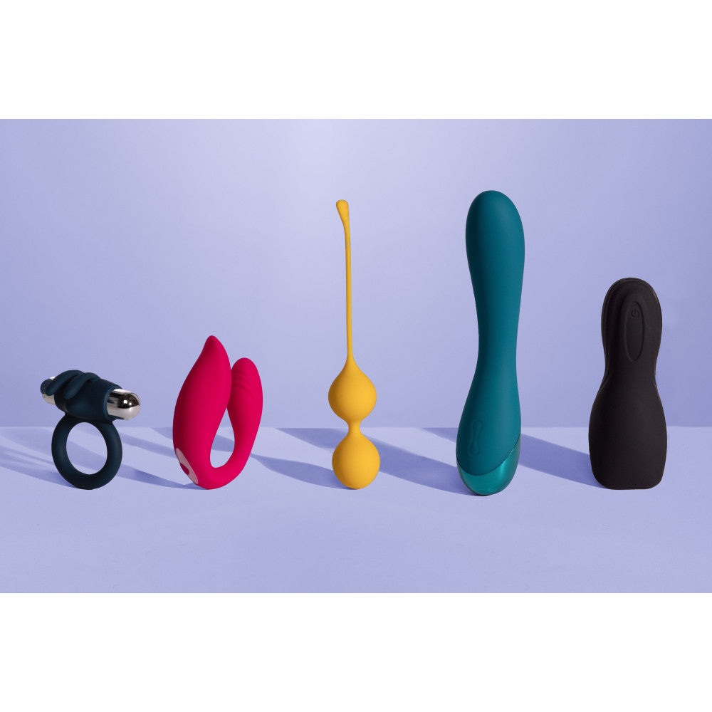 Rechargeable silicone G-spot vibrator Smooth teal