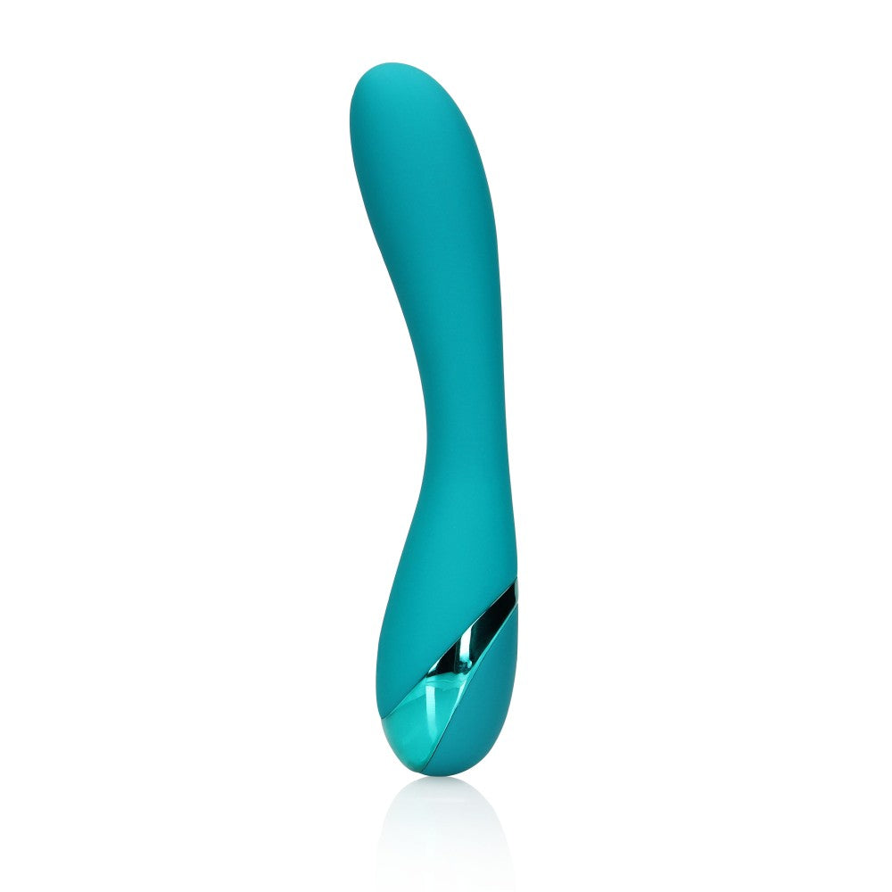 Rechargeable silicone G-spot vibrator Smooth teal