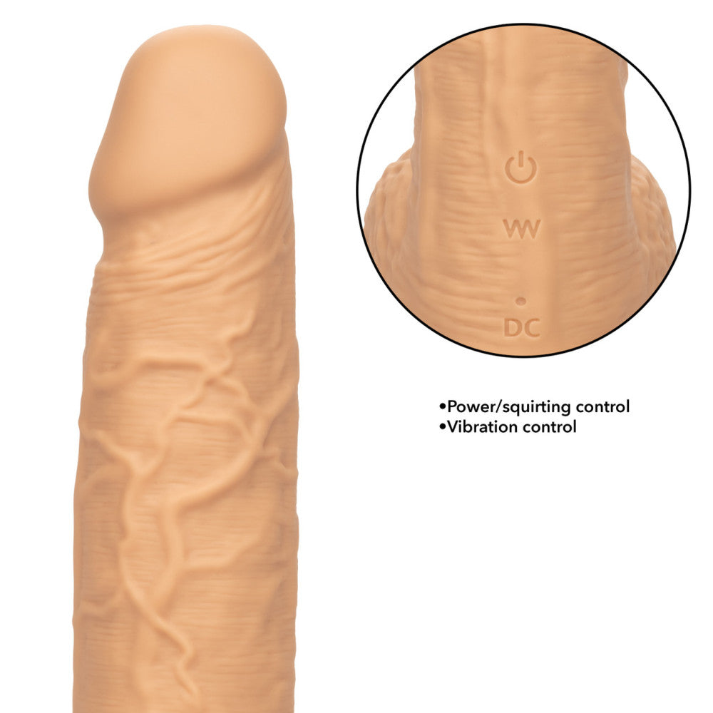 Squirting Fuck Stick Rechargeable Silicone Vibrating & Ejaculation Dildo