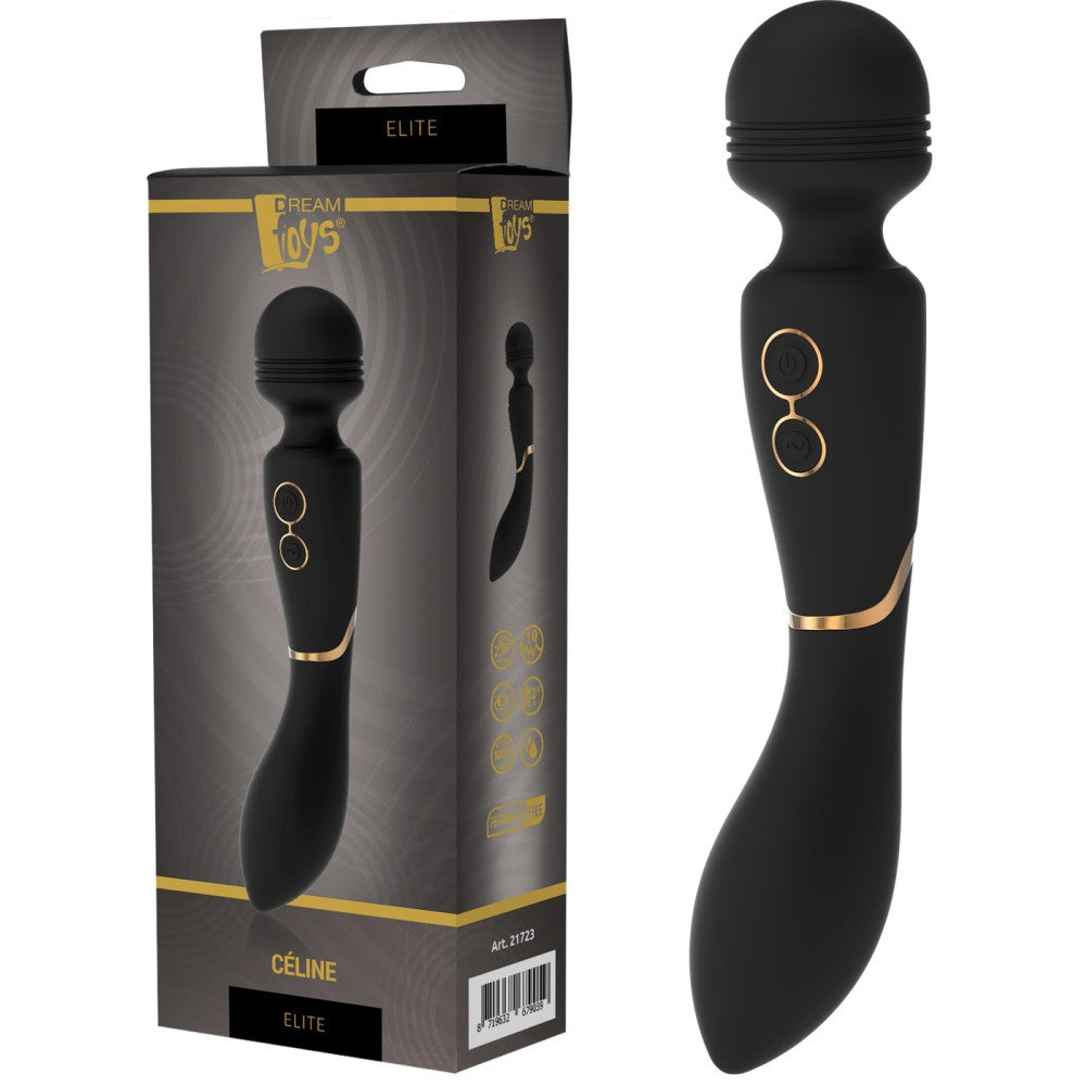 Rechargeable silicone double-ended vibrator Celine Elite