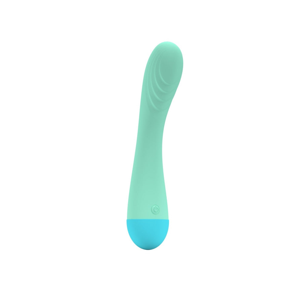 Rechargeable silicone vibrator Toky blue