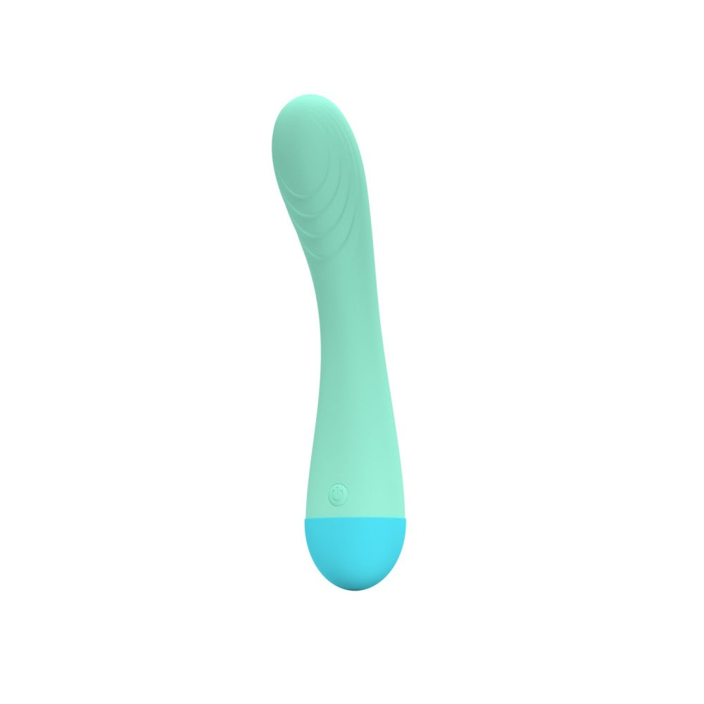 Rechargeable silicone vibrator Toky blue