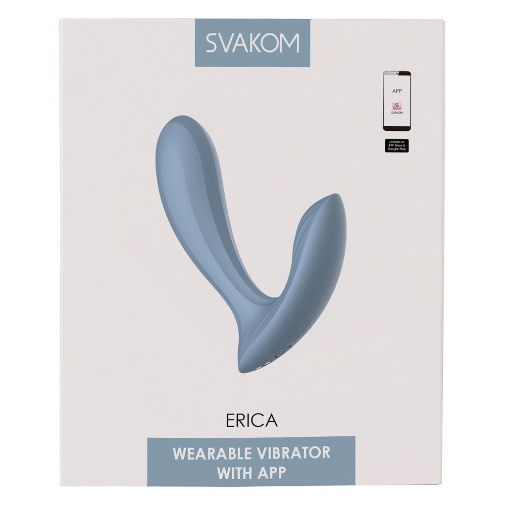 Rechargeable silicone wearable vibrator controlled with the Svakom Erica App