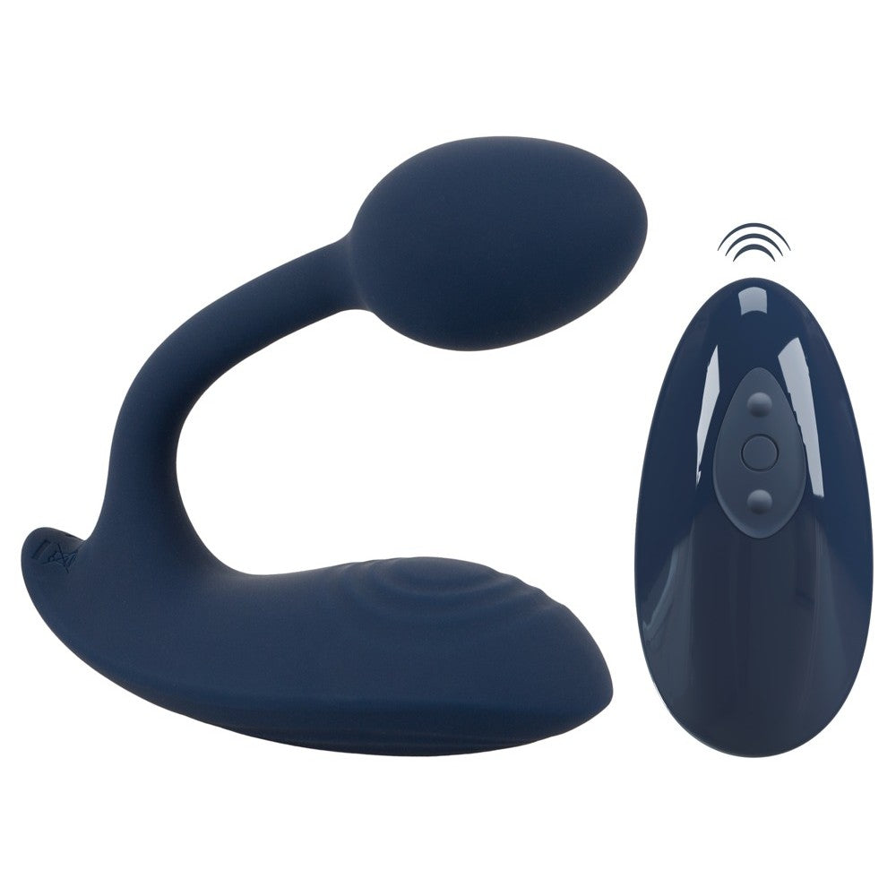 Rechargeable silicone wearable vibrator with remote Sweet Smile