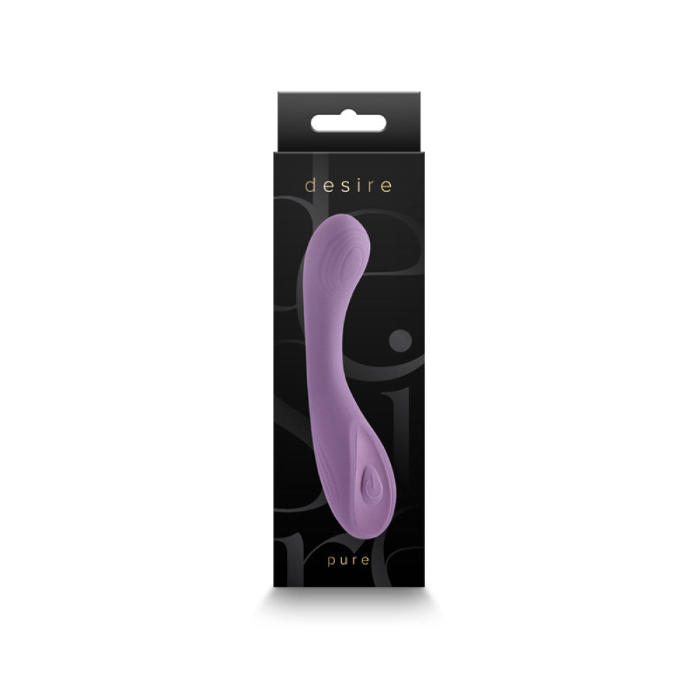 Rechargeable small G-spot vibrator made of silicone Desire Pure